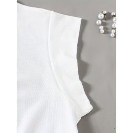 Holiday Cheer| Festive Yellow Christmas Tree Print T-Shirt for Women - Soft Stretch Fabric, Round Neck, Sleeveless Design with Glittery Star & Bow Detail, Machine Washable, Perfect for All Seasons, Christmas Garland